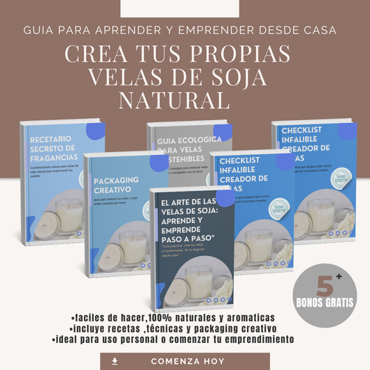 velas de soja natural: guia para emprender desde casa